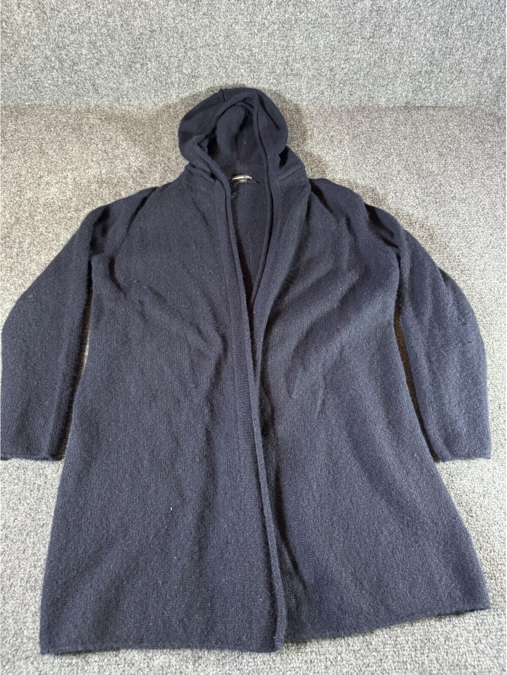 James Perse Los Angeler 100% cashmere dark blue hooded cardigan size 1 / Small